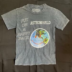 Astroworld “Put On A Happy Face” Graphic Tee • Travis Scott Tour Shirt